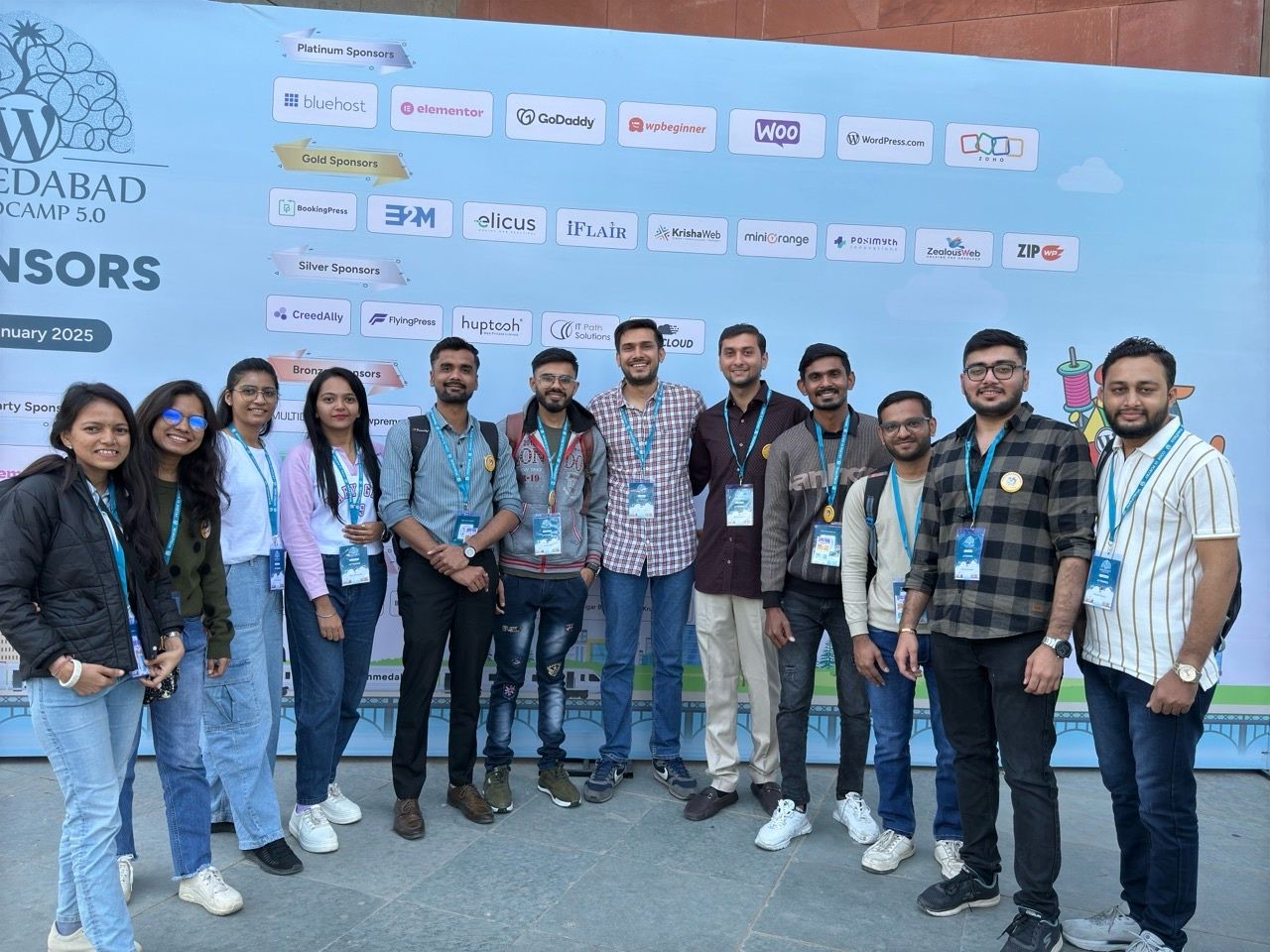 Maulik Vora with the WordPress community at WordCamp Ahmedabad 5.0